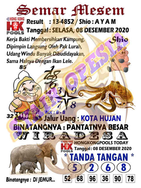 ♠ Syair batik hk 8 desember 2020