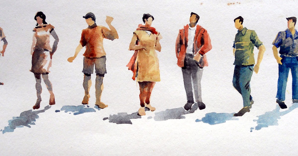 ArtEWorld by Sanika Dhanorkar 108 Watercolour Sketches Human Figure