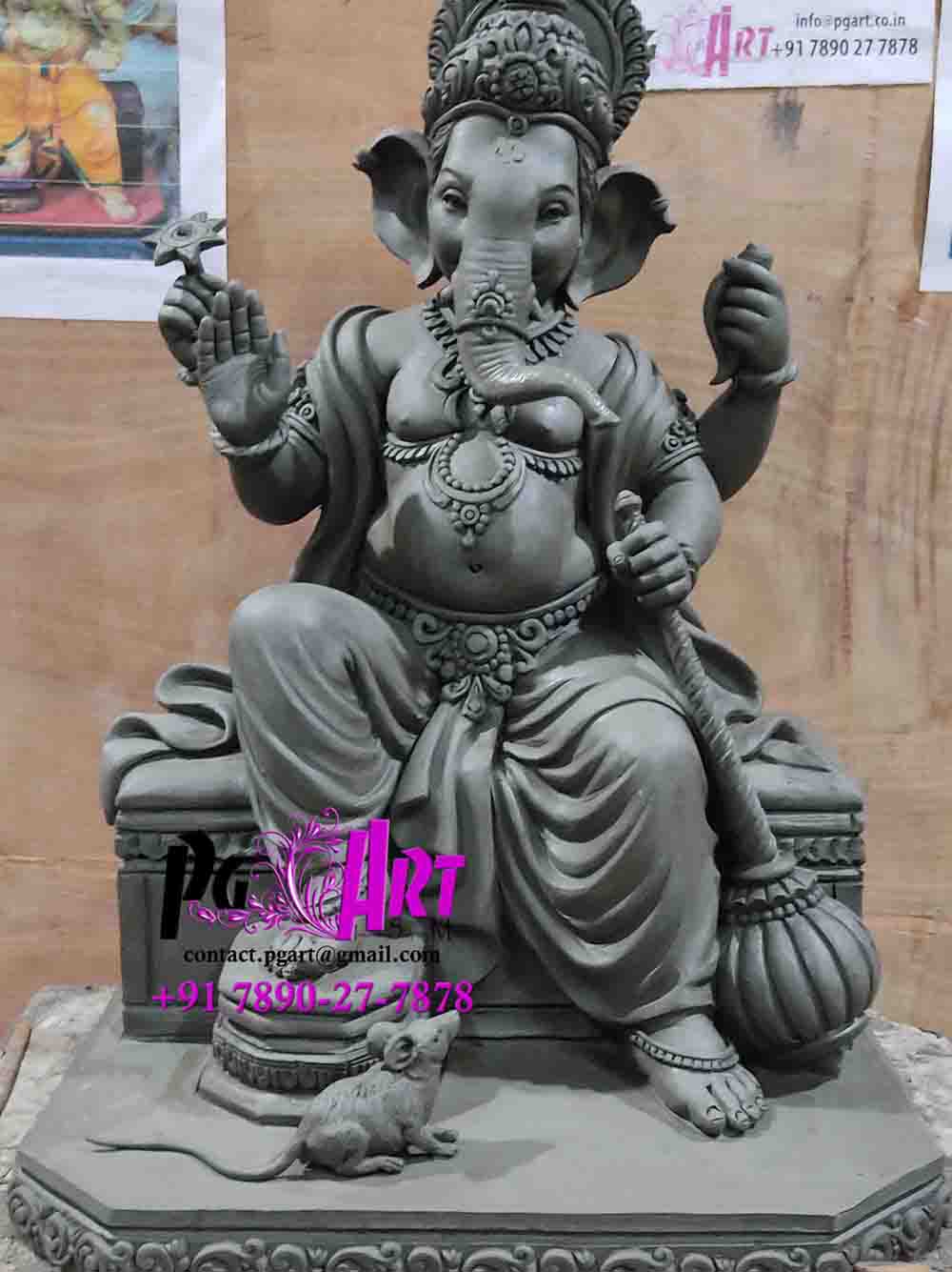 How to make a mold from clay Ganesh Murti