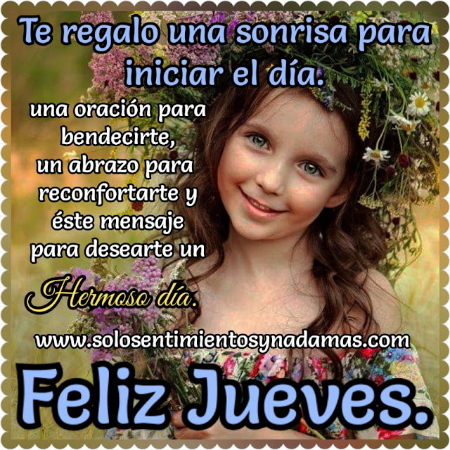 Feliz jueves.