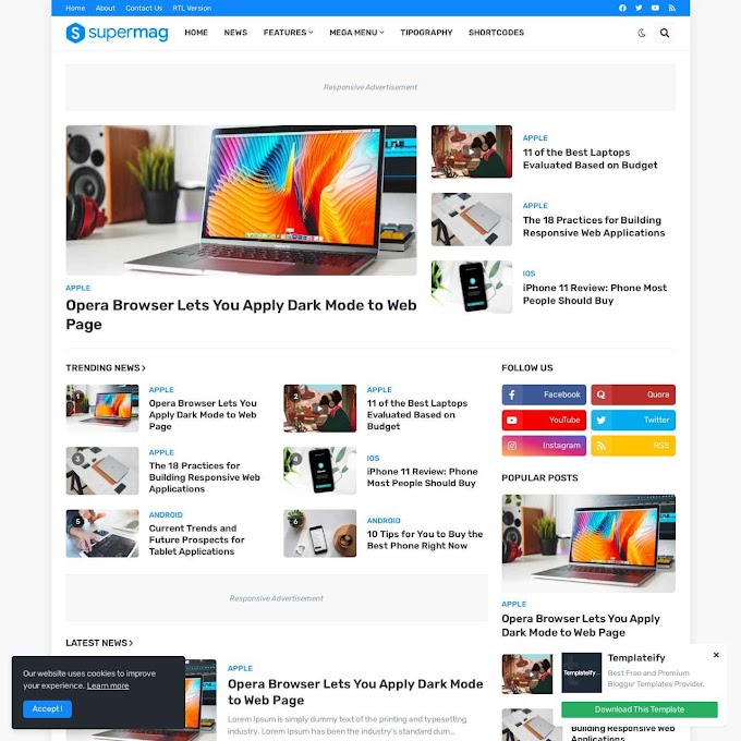Supermag Blogger Template