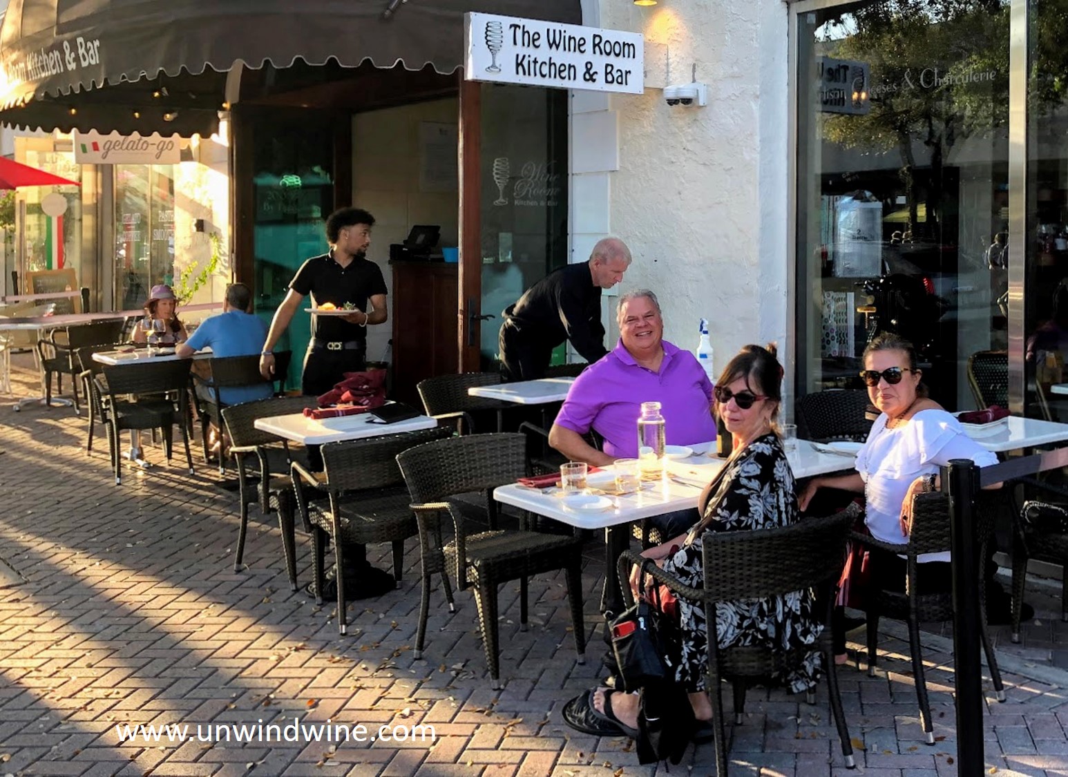 UnwindWine Delray Beach Wine Room Kitchen Wine and Cheese Bar