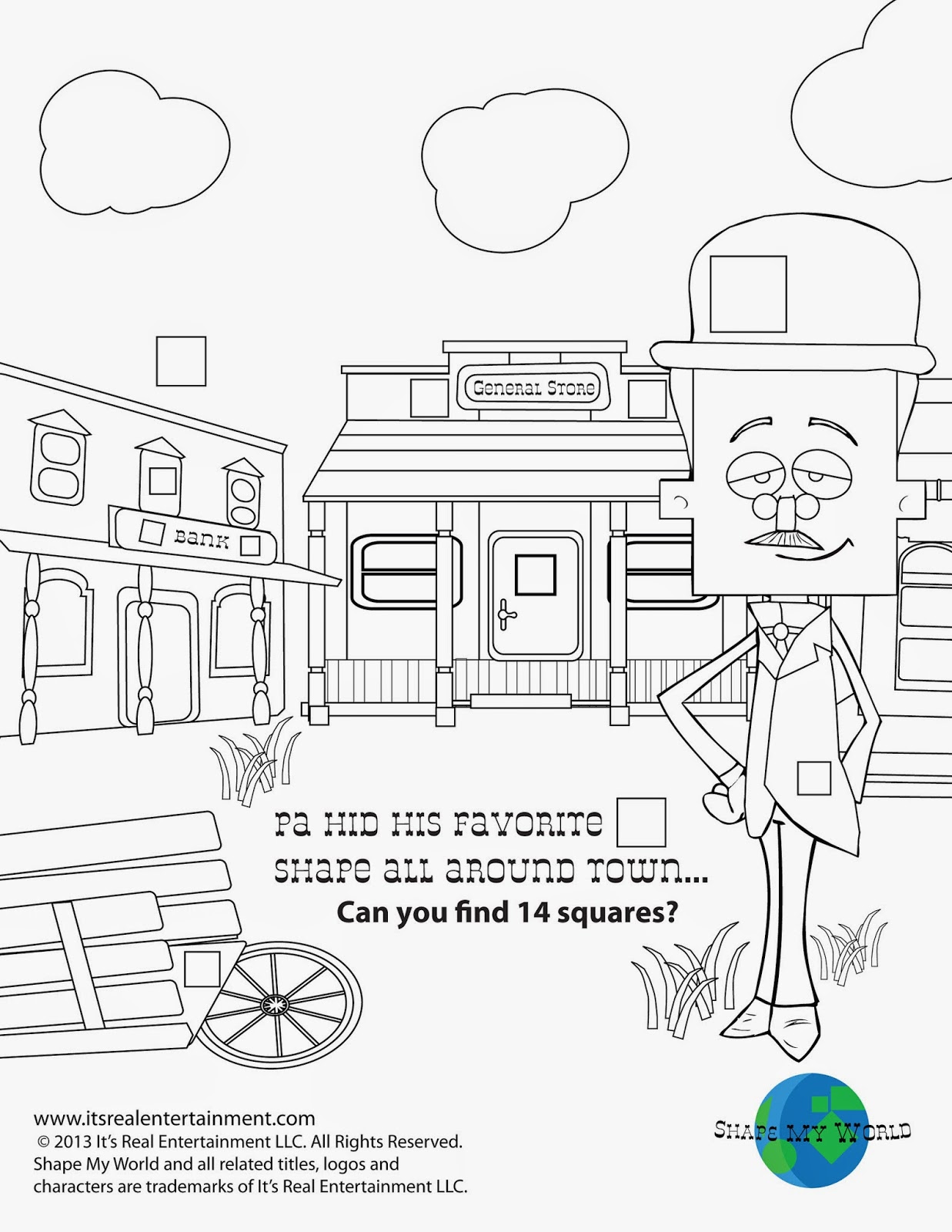 Erica's Animations and Designs: Shape My World - Activity Pages