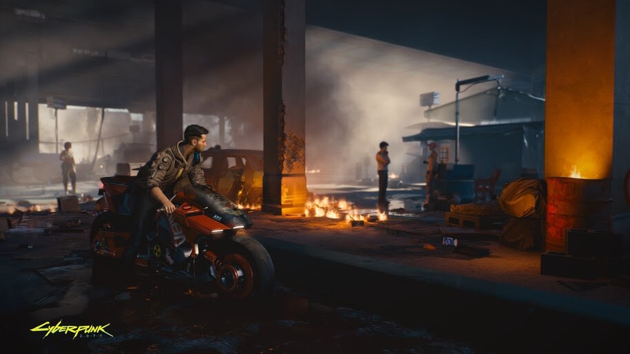 Cyberpunk 2077 V Motorcycle 4k Wallpaper 7 52