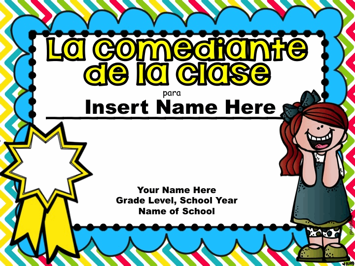 Maestra Sandoval End of the Year Awards in Spanish!