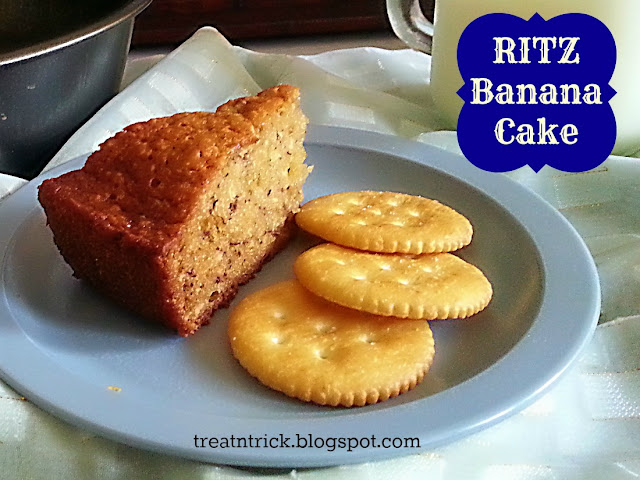 Ritz Banana Cake Recipe @ treatntrick.blogspot.com