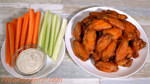 Oven baked buffalo chicken wings