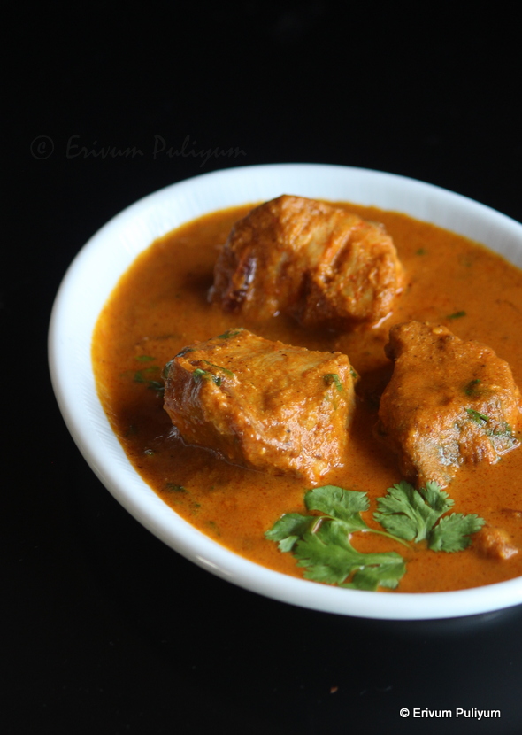 Erivum Puliyum Mangalore Fish Curry King Fish (Neymeen) Curry