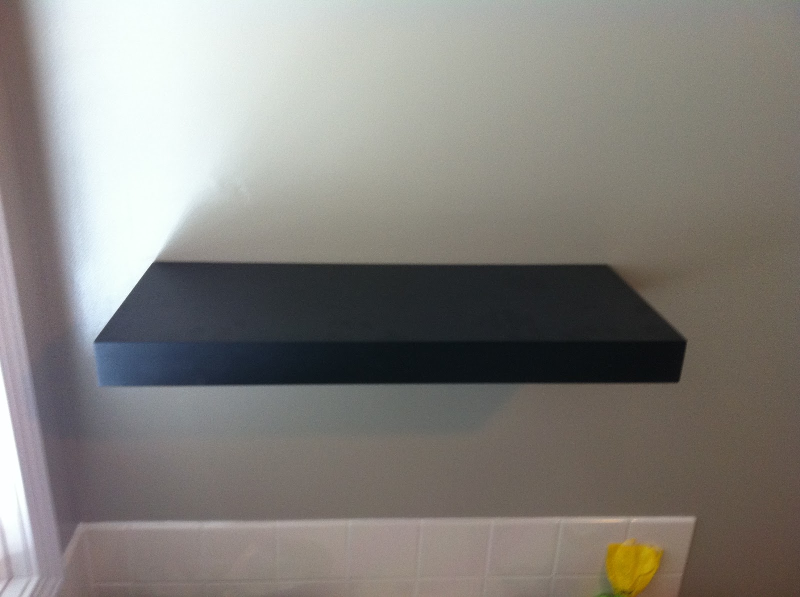 made Floating Shelf Rehang {I hope I don't bore you to death!}