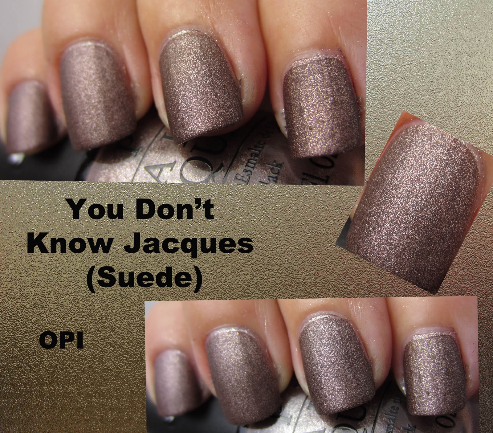 The Manicured Monkey: OPI: You Don't Know Jacques (Suede)