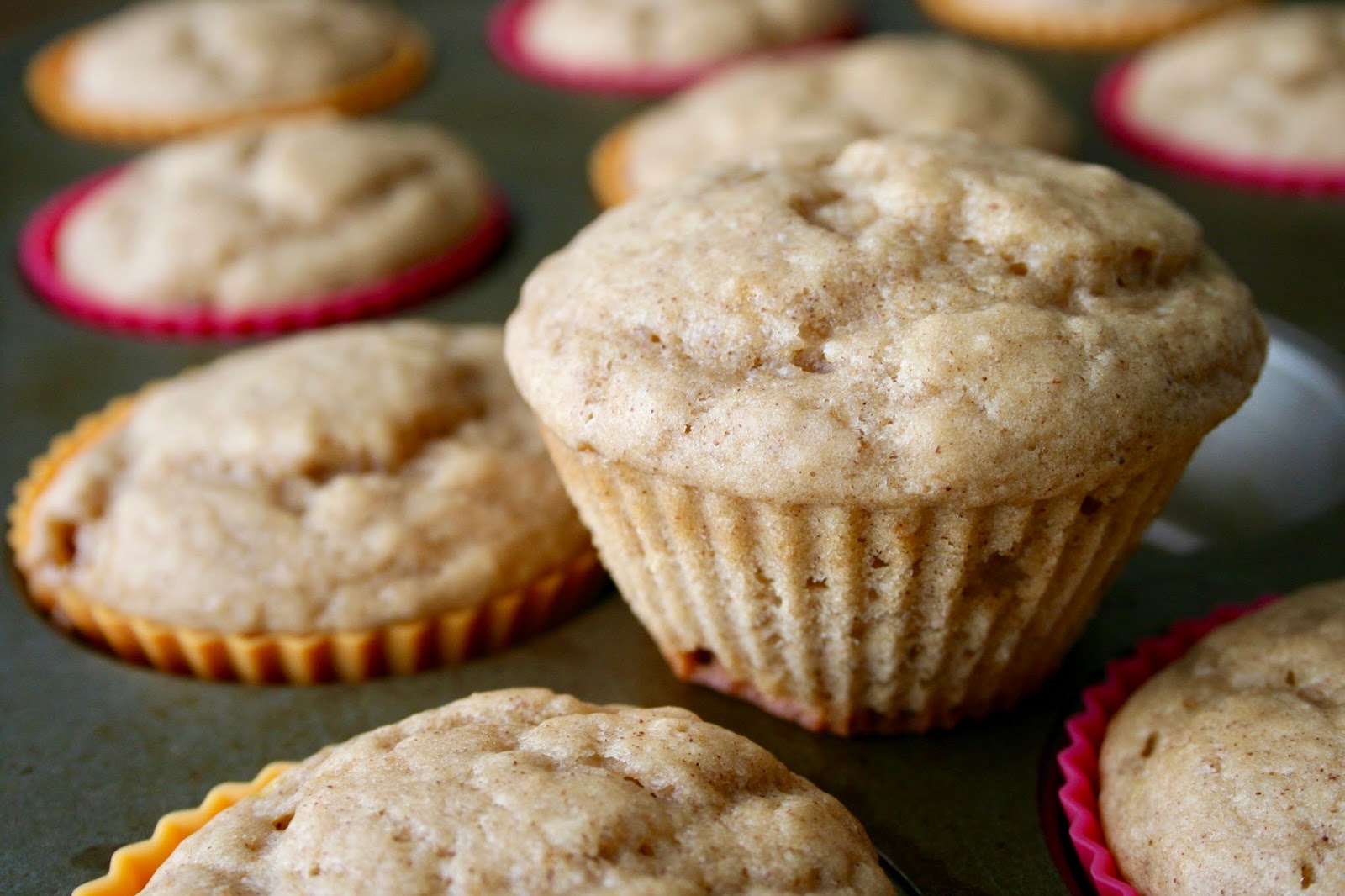 Healthy Spiced Applesauce Muffins