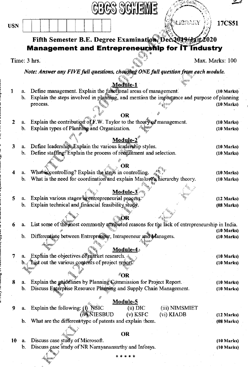 Visvesvaraya Technological University B.E. COMPUTER SCIENCE (CBCS ...