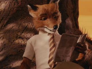 Mr. Fox reading in Fantastic Mr. Fox animatedfilmreviews.filminspector.com