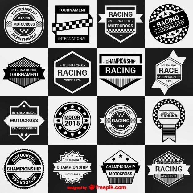 bahan mentahan logo racing siap edit