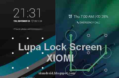 Cara Buka Lupa Lock Screen XIAOMI
