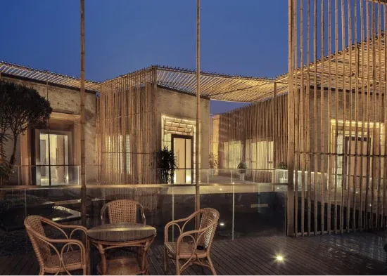 desain warung kopi sederhana dari bambu desain warung kopi dari bambu