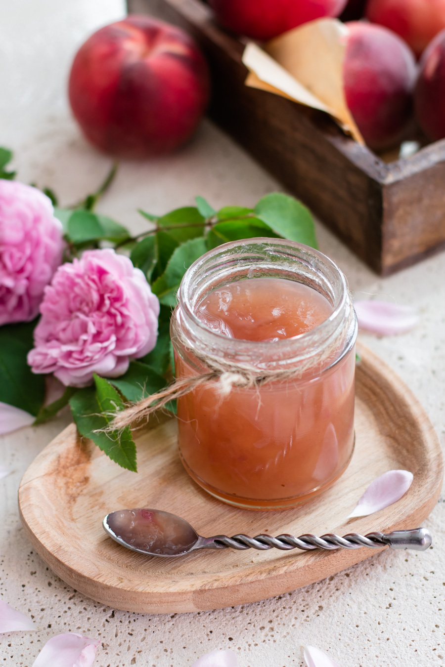 Chic, Chic, Chocolat Confiture de pêches blanches et roses