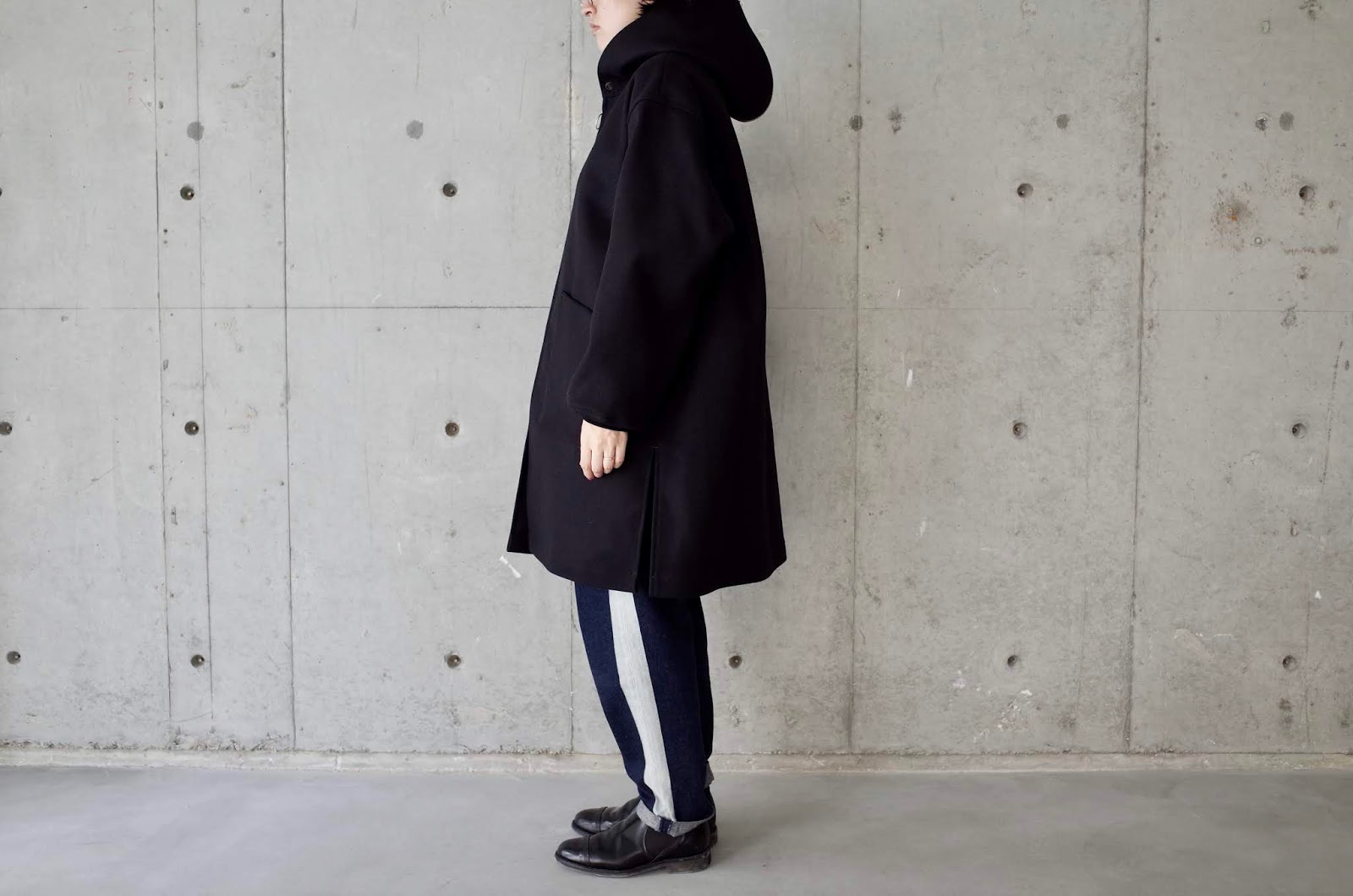 COMOLI hooded coat