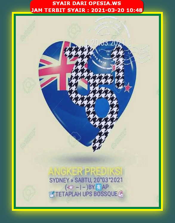 1 New Message Kode Syair Sydney 20 Maret 2021 Forum Syair Togel Hongkong Singapura Sydney