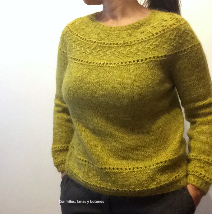 Con hilos, lanas y botones: Jersey Hardy (patrón de Lola Dacosta)