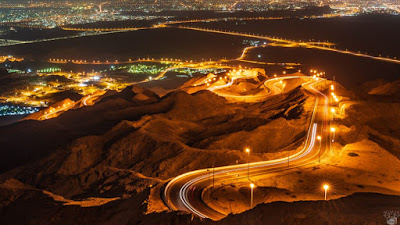 Jabal hafeet mountain of king in the middle est