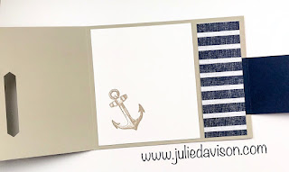 VIDEO: Fun Fold Series: Stampin' Up! Sailing Home Buckle Card Tutorial ~ www.juliedavison.com ~ 2019-2020 Stampin' Up! Annual Catalog