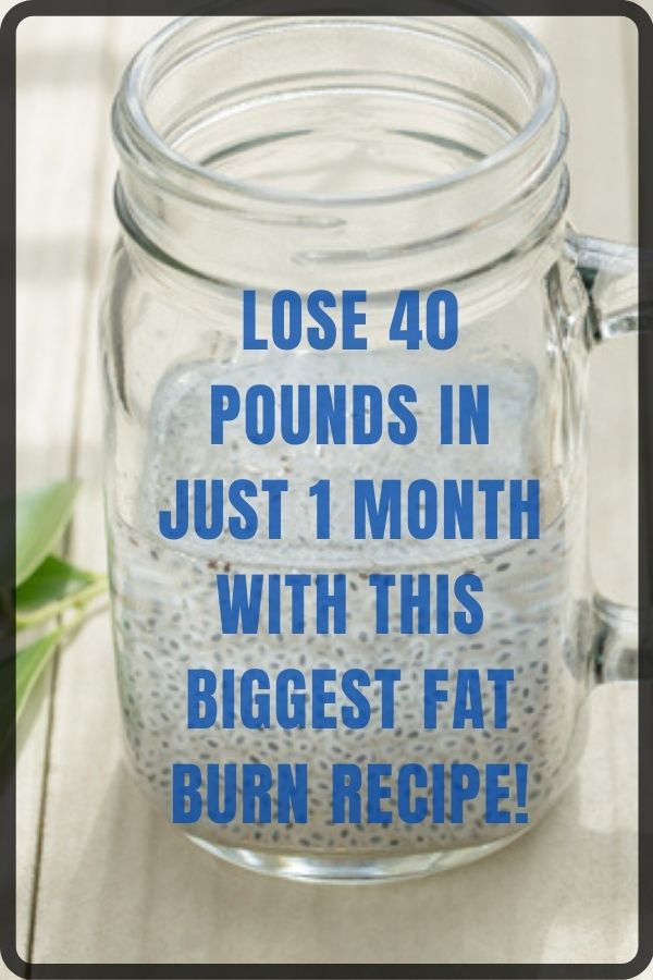 Lose 40 Pounds In Just 1 Month With This Biggest Fat Burn Recipe