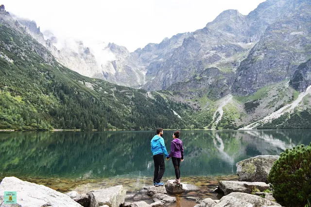 Lago Morskie Oko en Tatras, Polonia