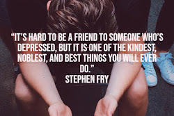 depression friend help encouragement words quotes depressed someone fry stephen