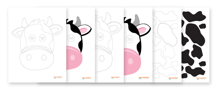 Free Printable Cow Masks