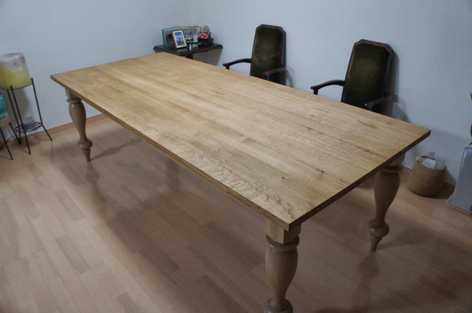 yoshiaki & marico ダイニングテーブルに蜜蝋ワックス