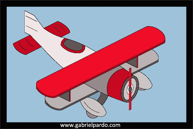 pixel art: avión 2