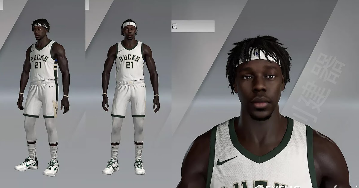 NBA 2K21 Jrue Holiday Cyberface (2 Versions) and Body