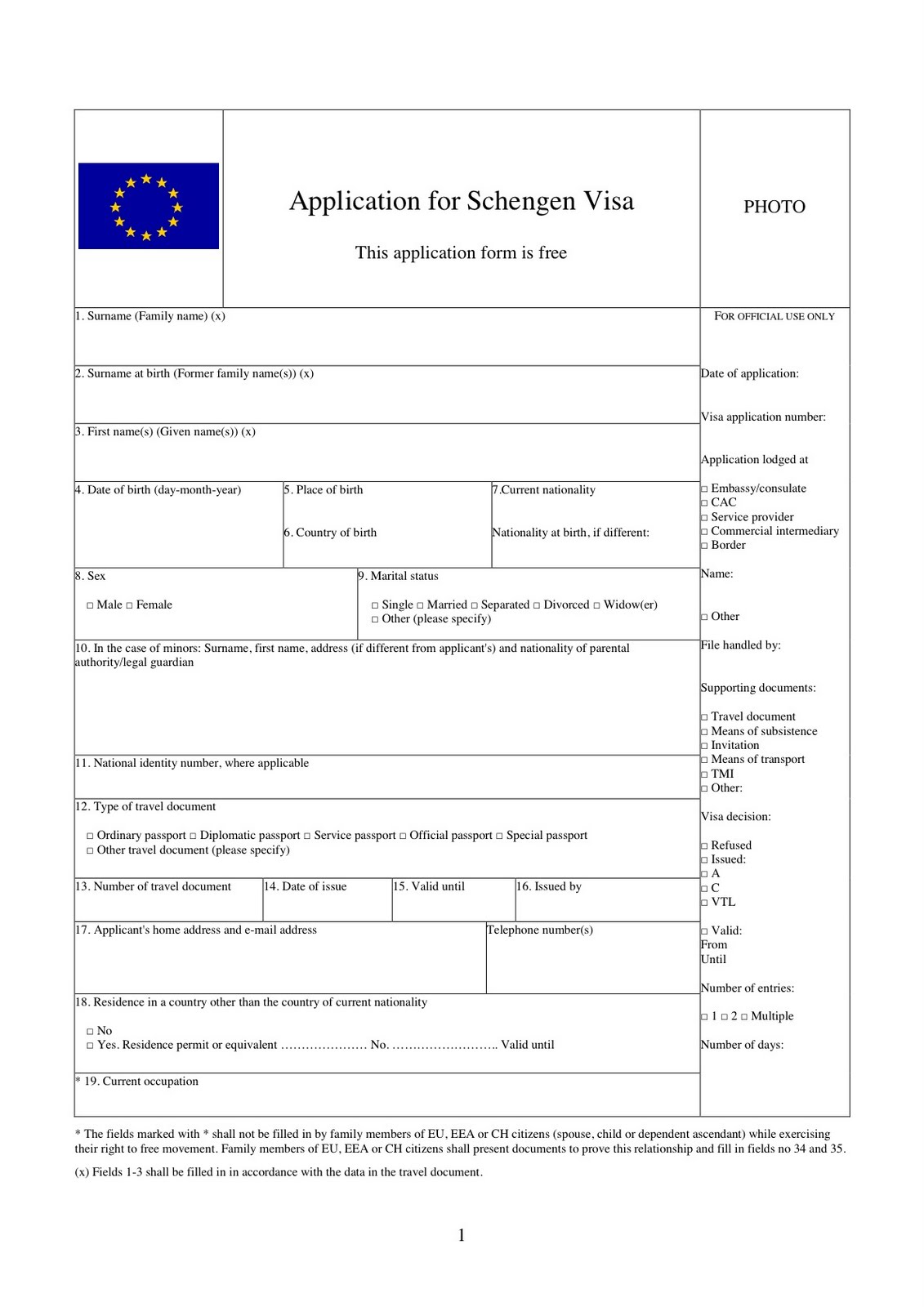 ... well filled out form, would be the attached documents that prove