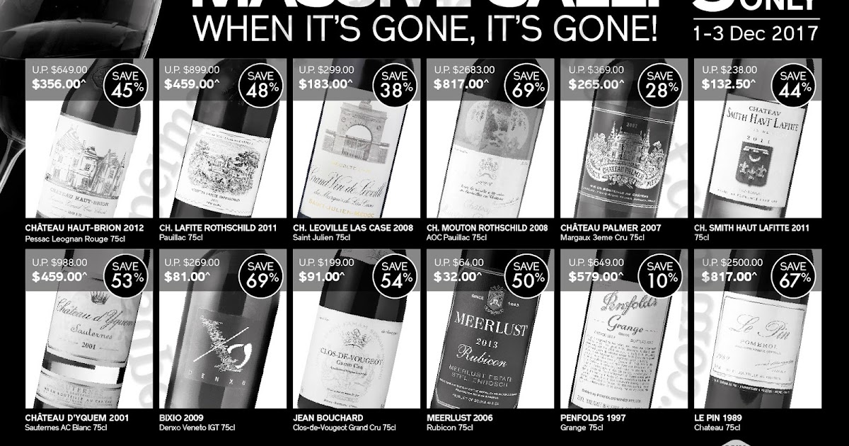 Jasons Orchard Massive Wines Sale 01 03 December 2017 Supermarket