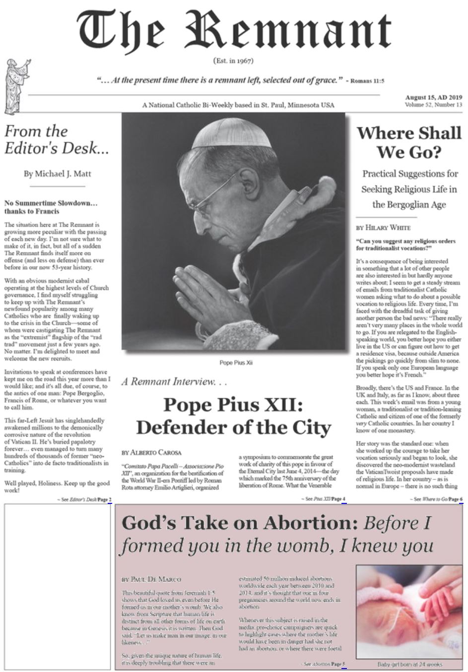 A Catholic Life The Top 3 Catholic Newspapers