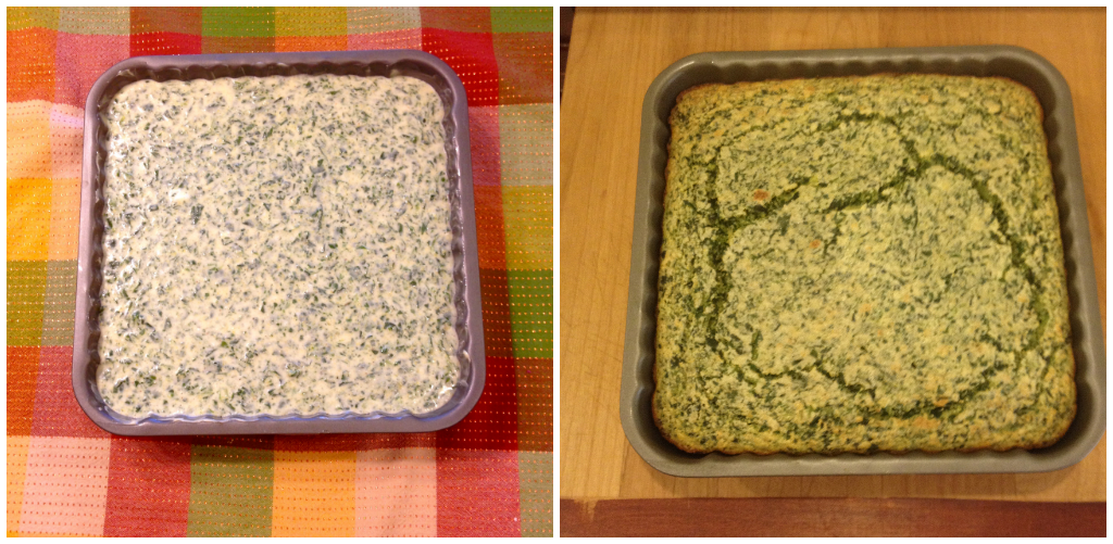 Simple Silhouette Thanksgiving 2013 Spinach Spoon Bread Recipe