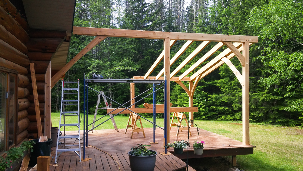 Timber Framed Covered Porch | Hillier Timberworks