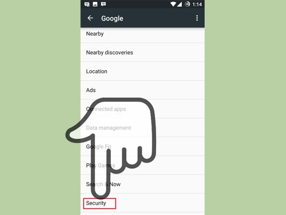 Menggunakan Android Device Manager - Security Google Settings
