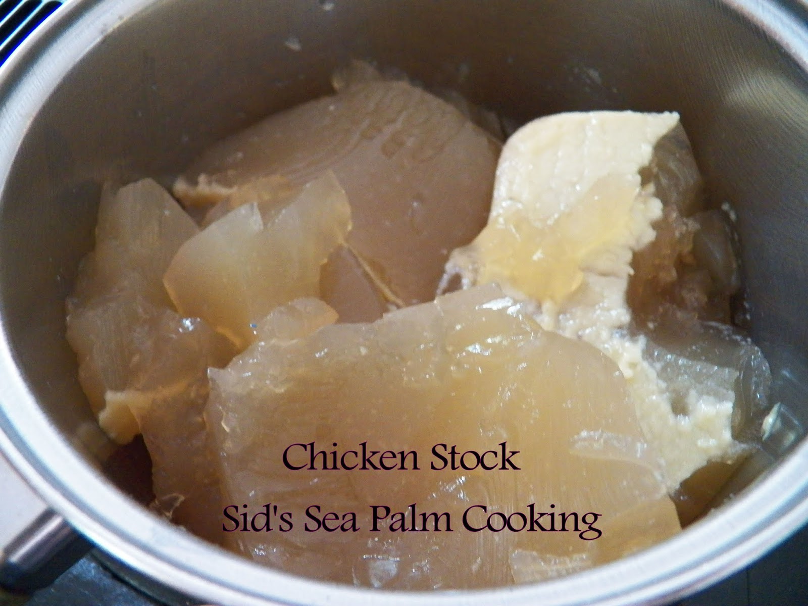 Homemade Chicken Stock Crock pot easy Sid's Sea Palm Cooking
