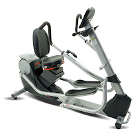 Inspire Fitness CS4 Cardio Strider, recumbent elliptical machine, with swivel seat, motorized seat height adjustment, adjustable length handlebars, 20 resistance levels, 12 programs