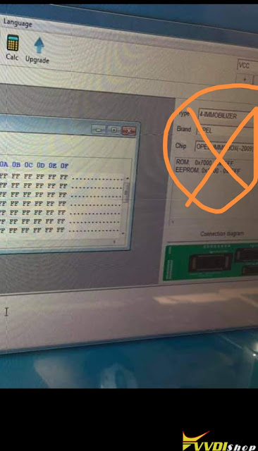 VVDI Prog Opel TMS370 Chip Not Connected 6
