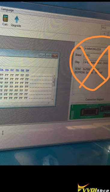 VVDI Prog Opel TMS370 Chip Not Connected 6