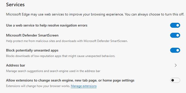 Mogelijk ongewenste toepassingsbeveiliging inschakelen in de nieuwe Edge-browser