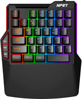 npet t20 one handed npet t20 keyboard