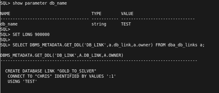Oracle Info Hub Query To Find Database Links db Links And It s DDLs 