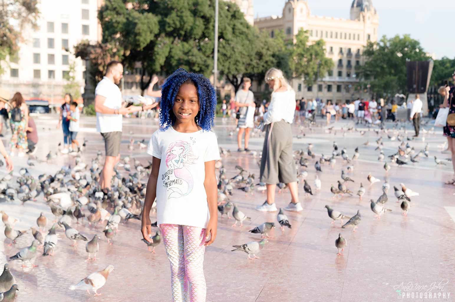 Child in Barcelona Spain