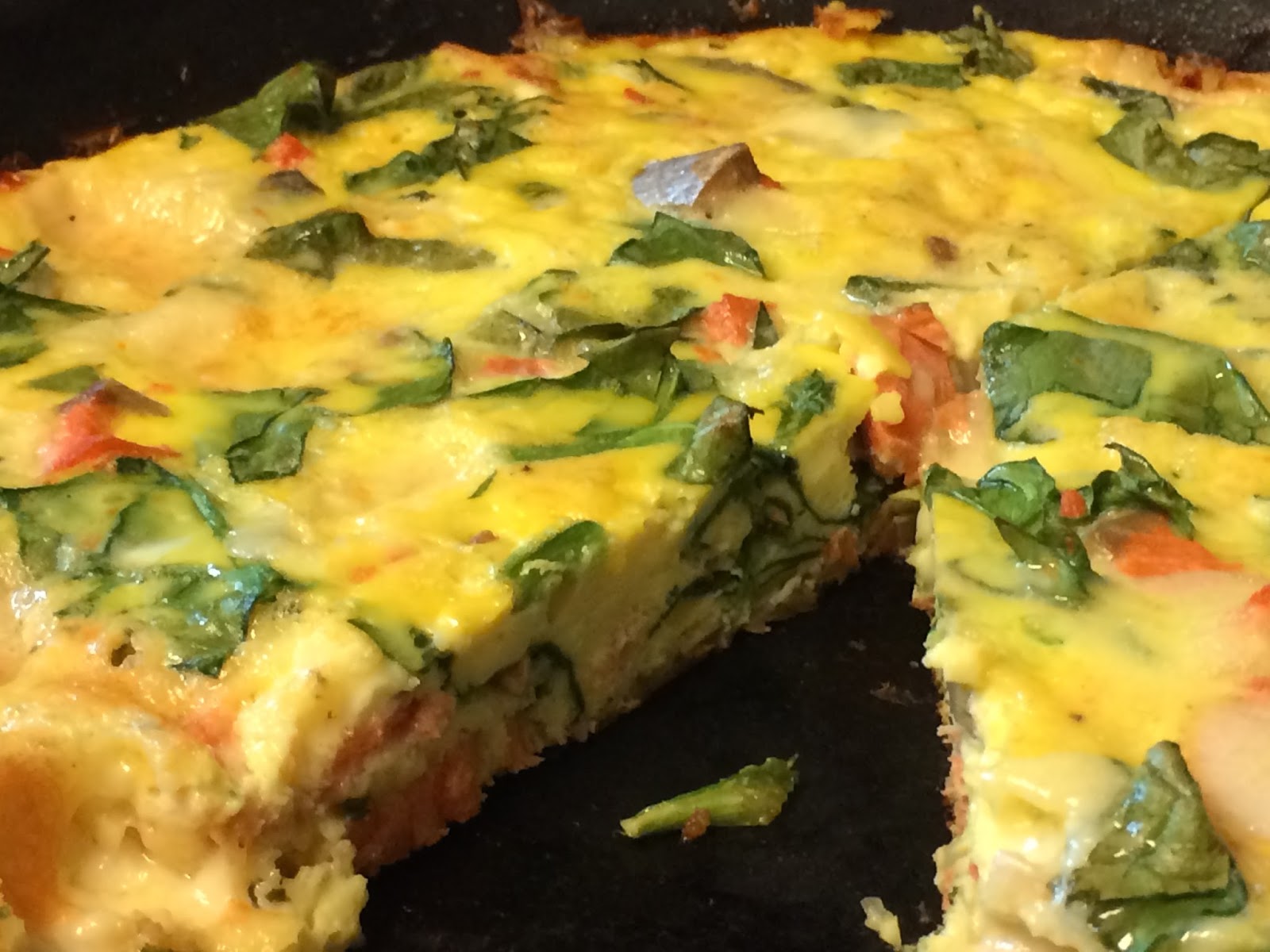 Heat Smoked Salmon Spinach Frittata Recipe