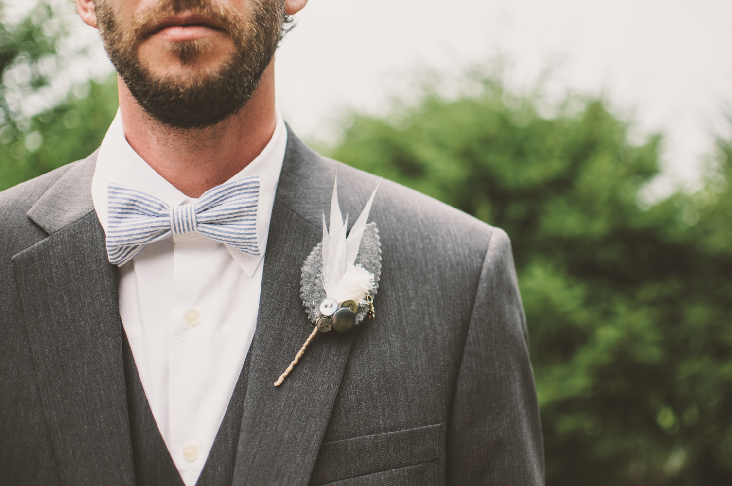 elegant groom accessories