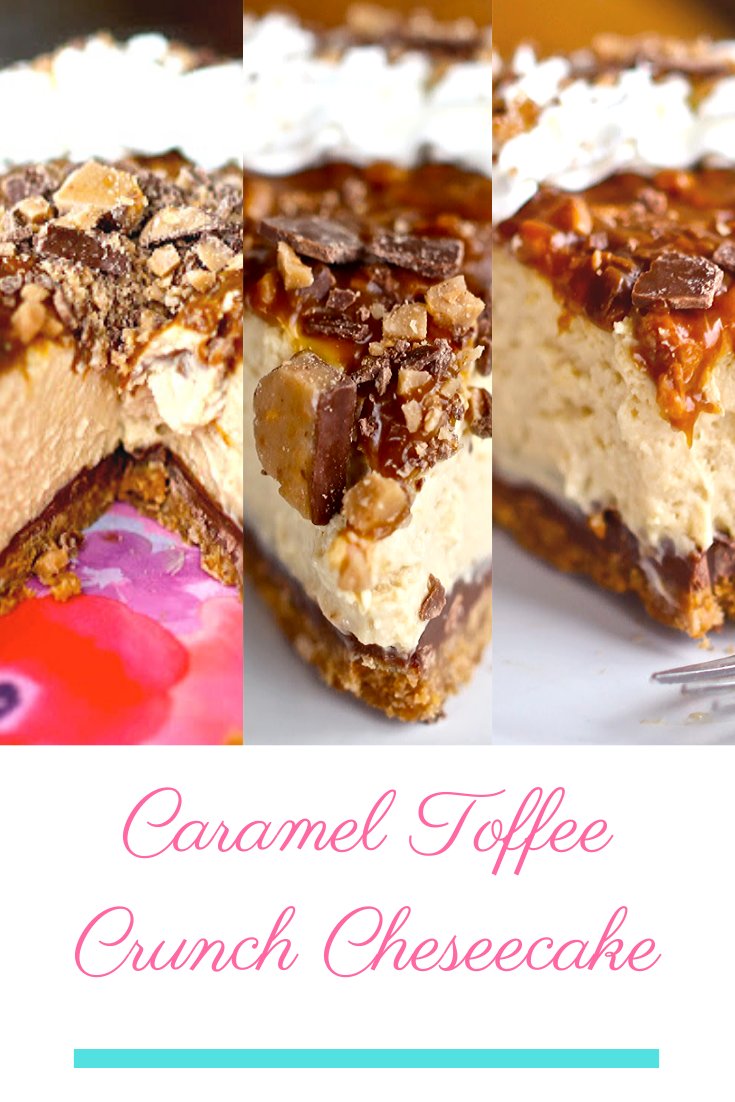 Caramel Toffee Crunch Cheseecake